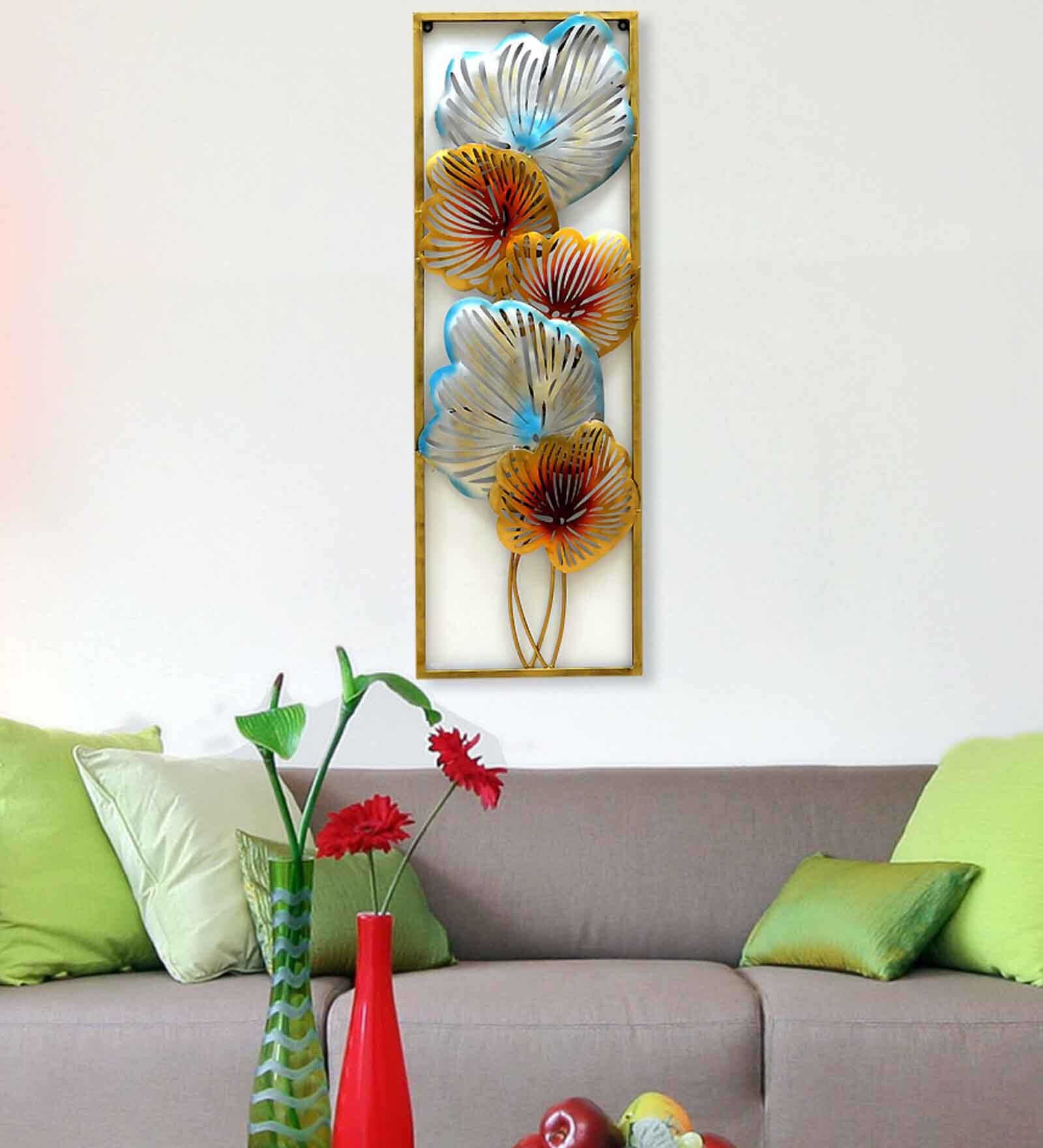 Iron Floral Metal Wall Art