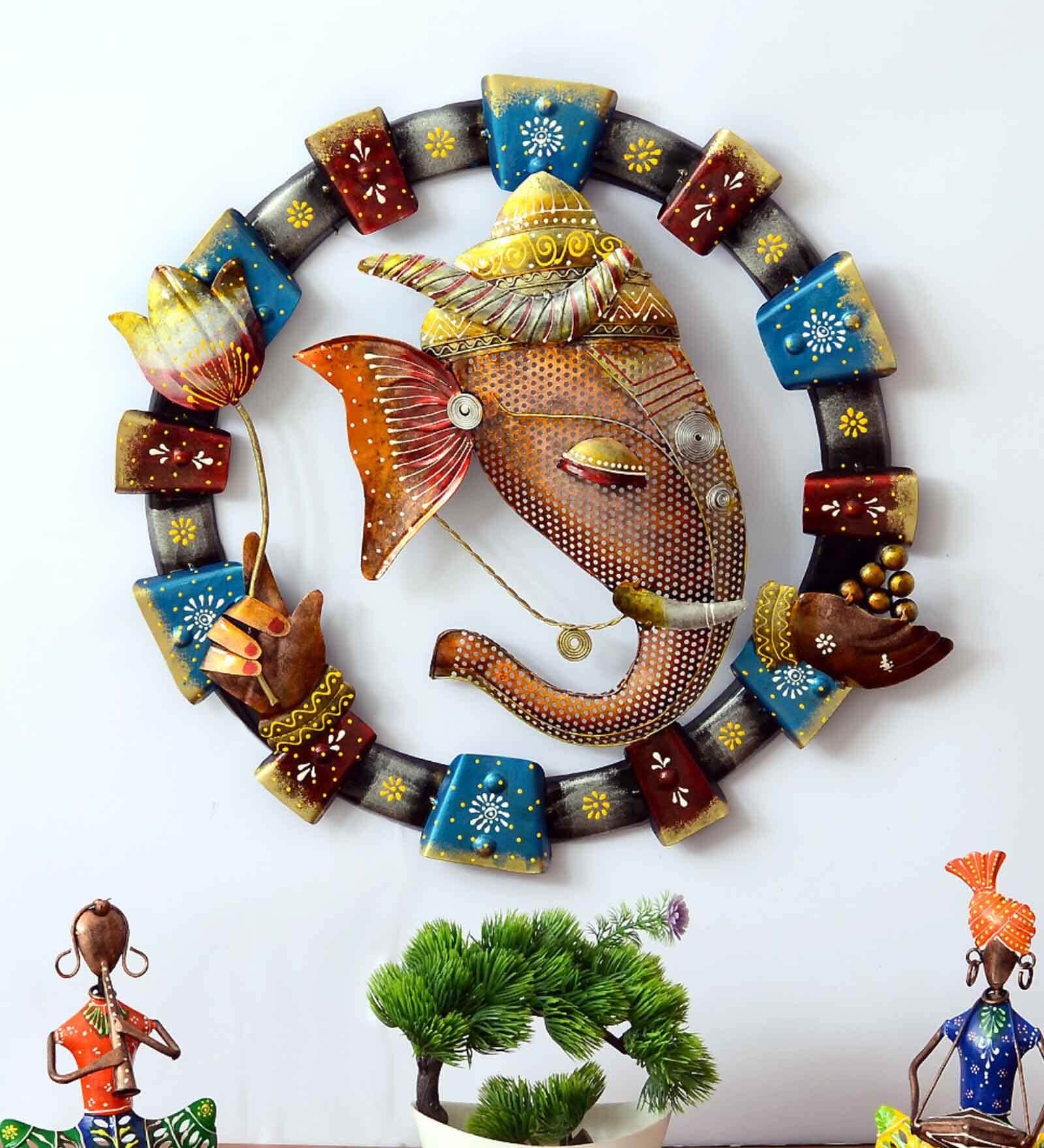 Pitara Iron Ganesha Wall Art