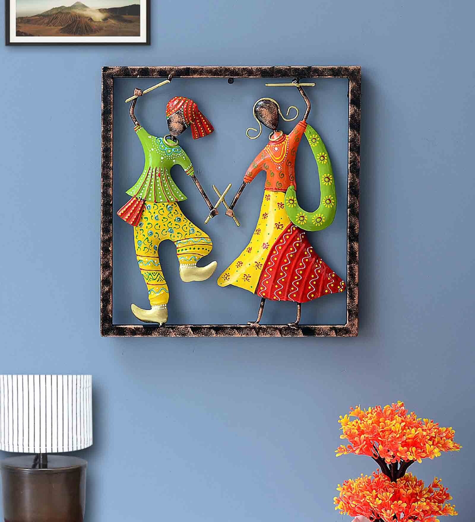 Iron Bodhi Tree Wall Art In Yellow