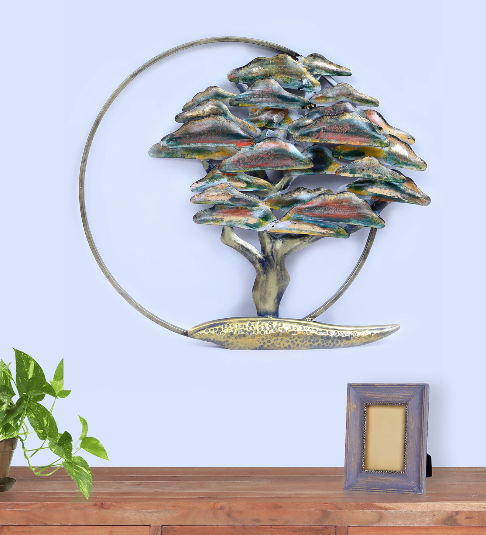 Buy Iron Hemlock Tree Metal Wall Art By Vedas at 35% OFF by Vedas ...
