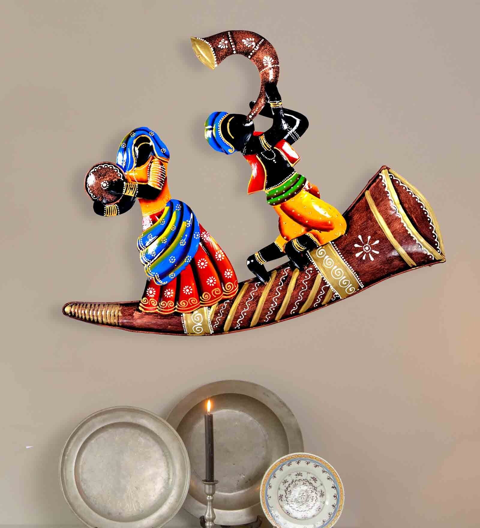 Iron Musician Ship Wall Art In Multicolor