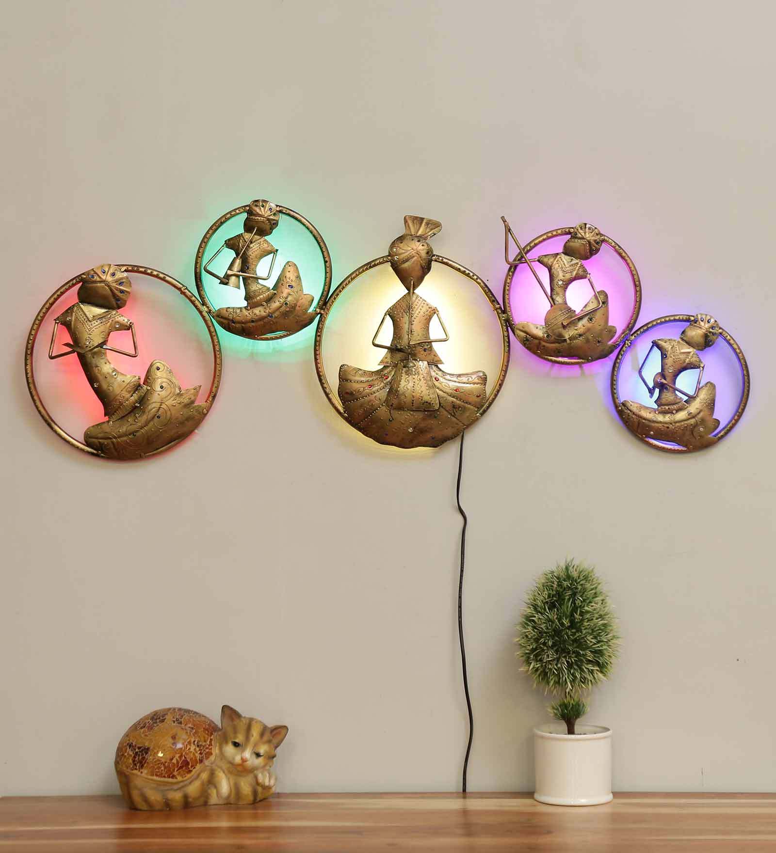 Buy Iron Musician Wall Art In Multicolour at 31% OFF by Desert Oak ...