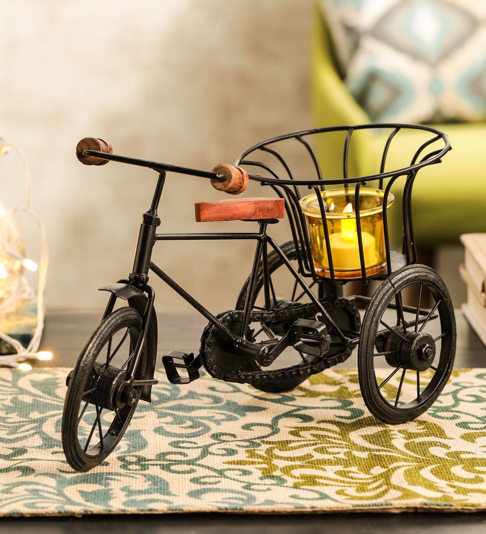 Iron Rickshaw with Basket