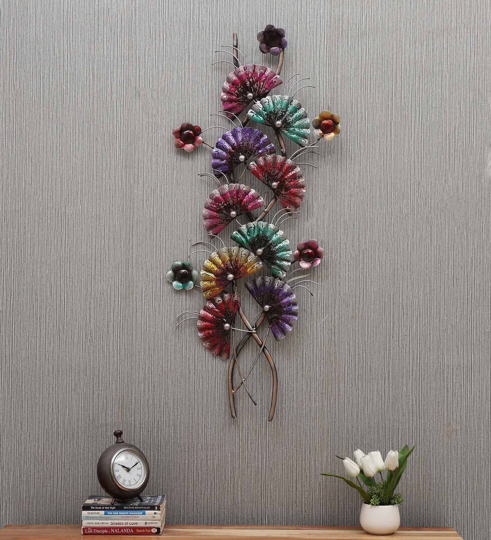 Buy Iron Small Leave Wall Art In Multicolour at 32% OFF by Desert Oak ...