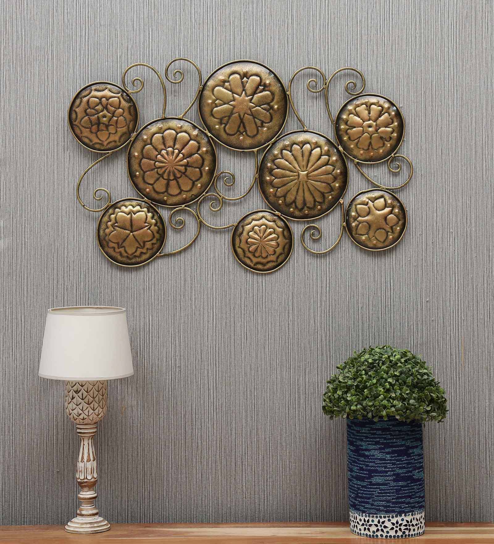 Buy Iron Thali Wall Art In Multicolour By Desert Oak at 22% OFF by ...