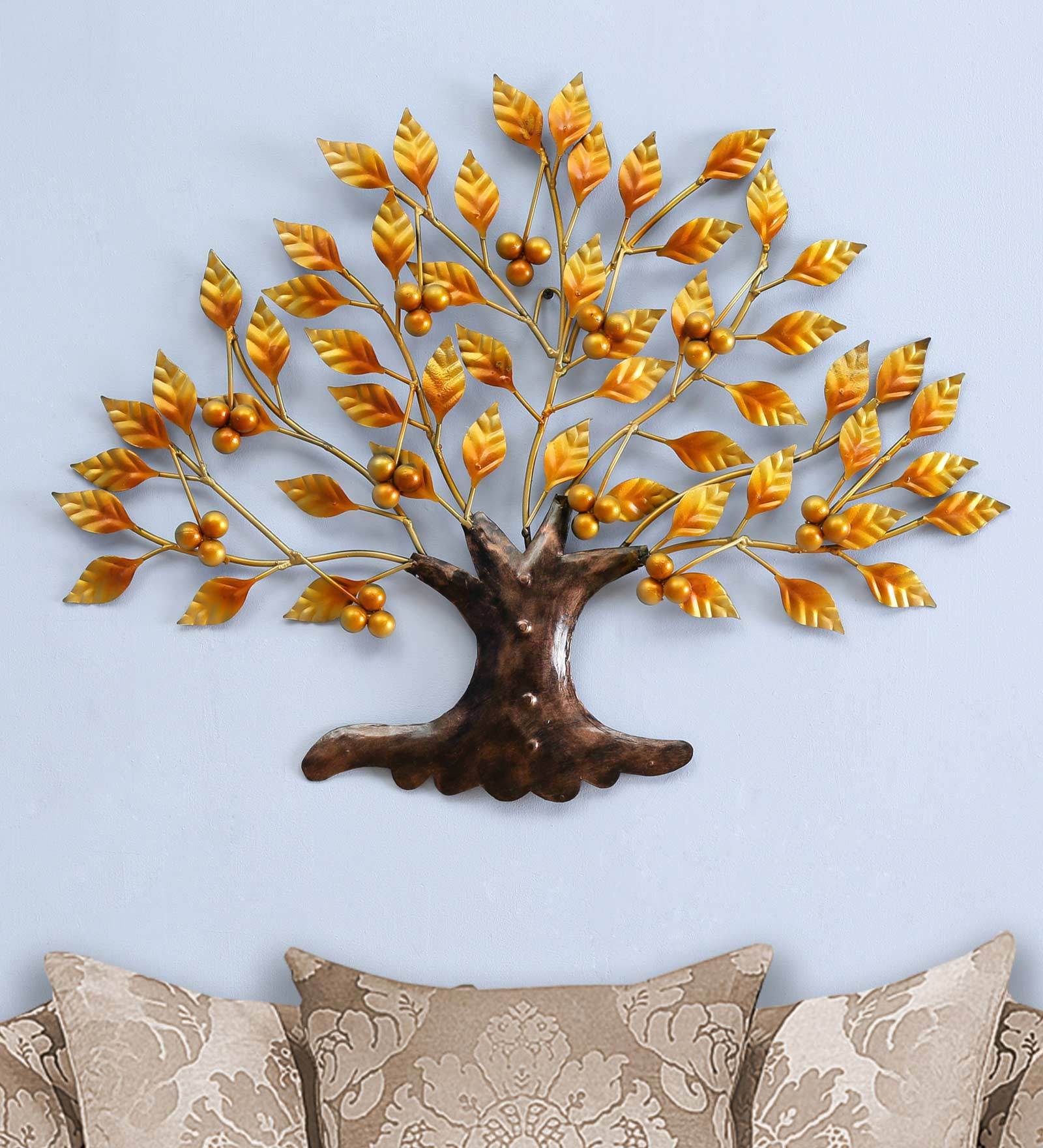 Iron Wall Art In Golden