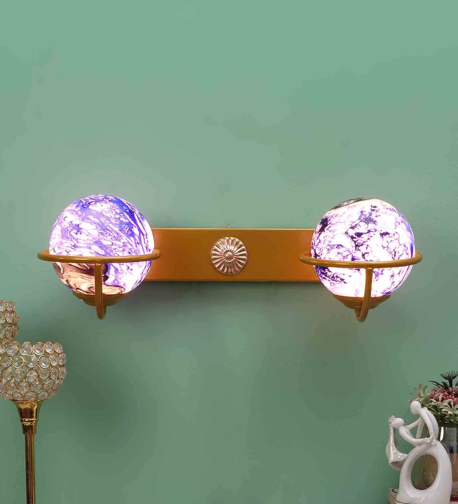 Iron Metal Novelty Wall Light (Gold)