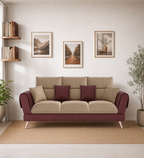 Ira 3 Sofa In Soft Tan Color