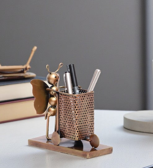 Iron Butterfly Pen Holder