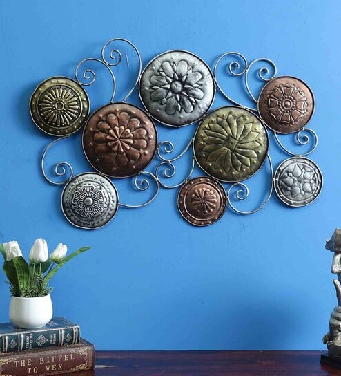 Iron Abstract Wall Art In Multicolour