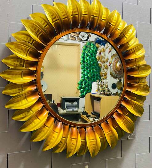 Red Iron Culinary Decorative Mirror