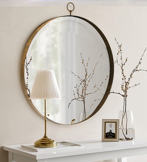 Gold Iron Artist Wall Mirror