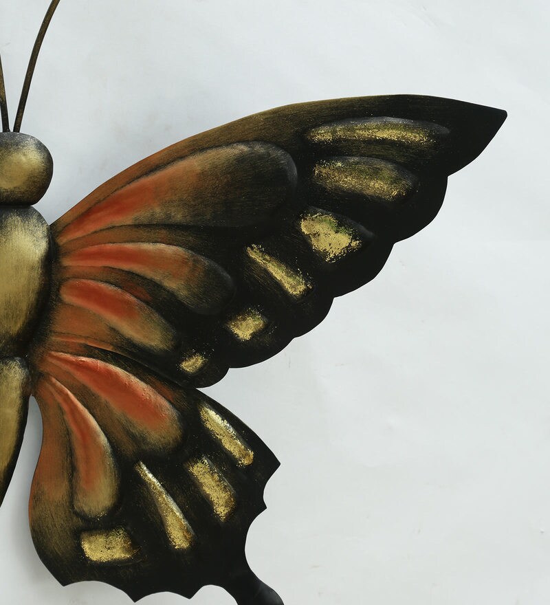 Buy Iron Butterfly Wall Art In Multicolour By The Shining Rays Online