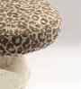 Irani Chai White Marble Stool In White Finish