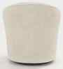 Irasema Velvet FabricBarrel Chair In Beige Colour