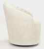 Irasema Velvet FabricBarrel Chair In Beige Colour