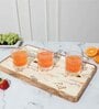 White & Brown Acacia Wood  Serving Tray