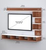 Irina TV Unit in Walnut White Finish for TVs up to 43"