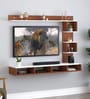Irina TV Unit in Walnut White Finish for TVs up to 43"