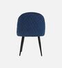 Iris Fabric Dining Chair In Blue Colour