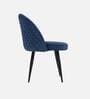 Iris Fabric Dining Chair In Blue Colour