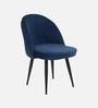 Iris Fabric Dining Chair In Blue Colour