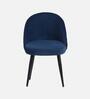 Iris Fabric Dining Chair In Blue Colour