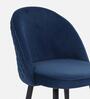 Iris Fabric Dining Chair In Blue Colour