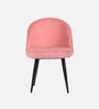 Iris Fabric Dining Chair In Pink Colour