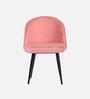 Iris Fabric Dining Chair In Pink Colour