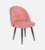 Iris Fabric Dining Chair In Pink Colour