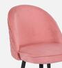 Iris Fabric Dining Chair In Pink Colour