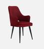 Iris Fabric Dining Chair In wine Colour