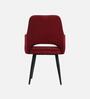Iris Fabric Dining Chair In wine Colour