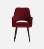 Iris Fabric Dining Chair In wine Colour