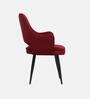 Iris Fabric Dining Chair In wine Colour