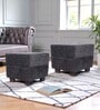 Iris Ottoman Set Of 2 In Anchor Grey Colour