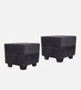 Iris Ottoman Set Of 2 In Anchor Grey Colour