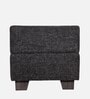 Iris Ottoman Set Of 2 In Jute Black Colour