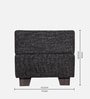 Iris Ottoman Set Of 2 In Jute Black Colour