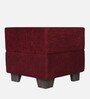 Iris Ottoman Set Of 2 In Maroon Colour