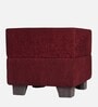 Iris Ottoman Set Of 2 In Maroon Colour
