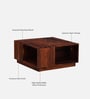 Iris Sheesham Wood Coffee Table In Honey Oak Finish