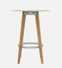 Iris Solid Wood Bar Table Set in Natural Finish,