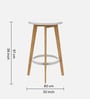 Iris Solid Wood Bar Table Set in Natural Finish,