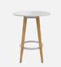 Iris Solid Wood Bar Table Set in Natural Finish,