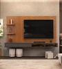 Iris Tv Unit In Freijo & Cinza Urbano Finish For Tvs Up To 70"