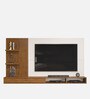 Iris Tv Unit In Freijo & Off White Finish For Tvs Up To 70"