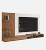 Iris Tv Unit In Freijo & Off White Finish For Tvs Up To 70"