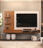 Iris Tv Unit In Freijo & Off White Finish For Tvs Up To 70"